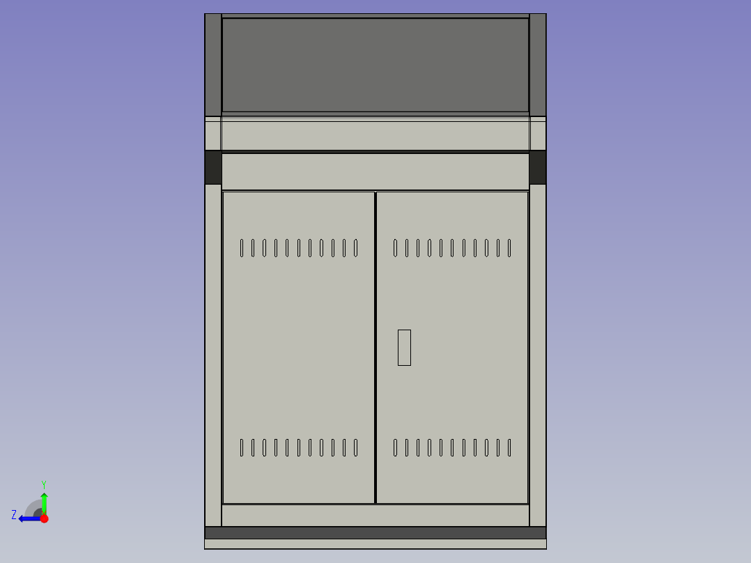 开门审批操作台总装右视图