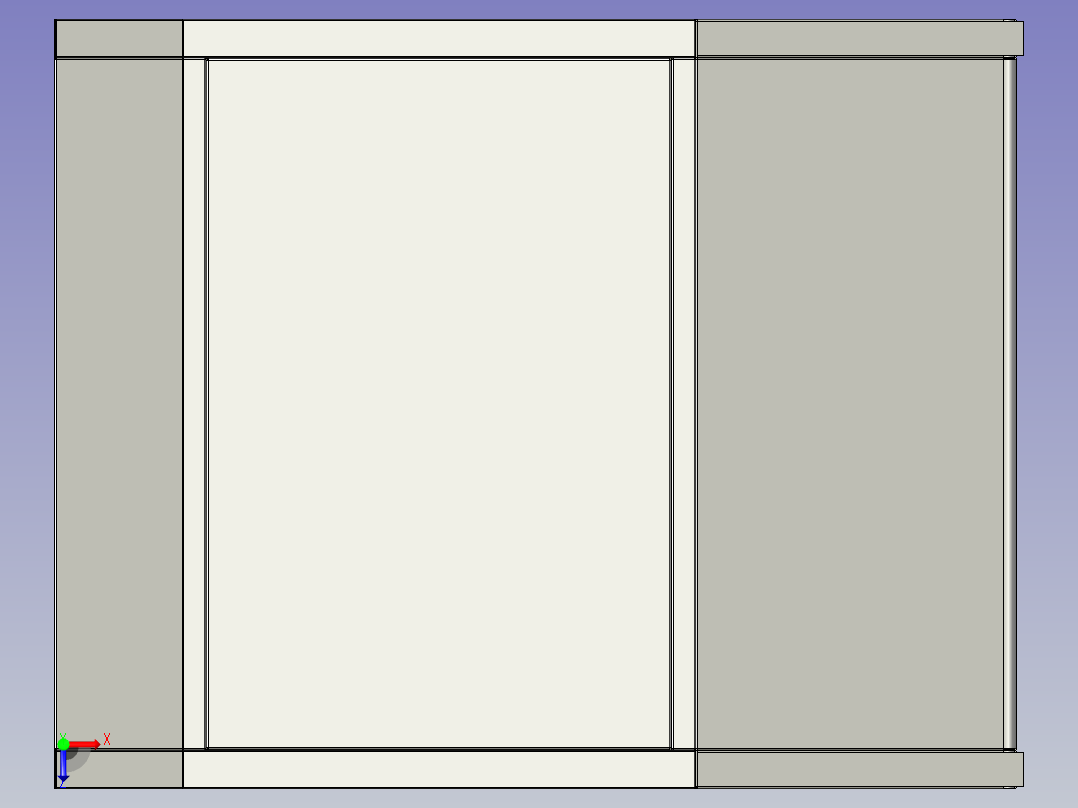 开门审批操作台总装俯视图