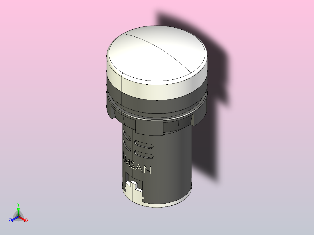 D型指示灯[AD116-22DS╱W].step主视图