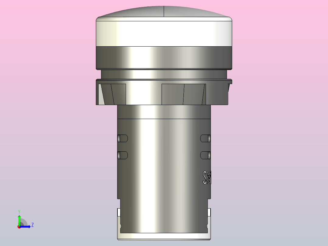 D型指示灯[AD116-22DS╱W].step左视图