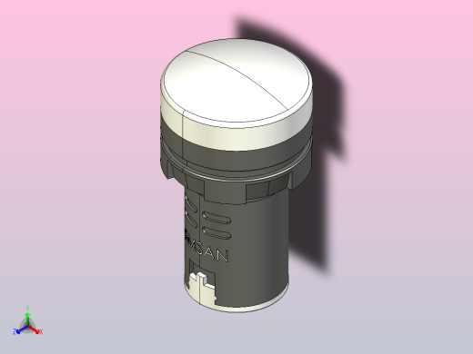D型指示灯[AD116-22DS╱W].step正等轴测缩略图