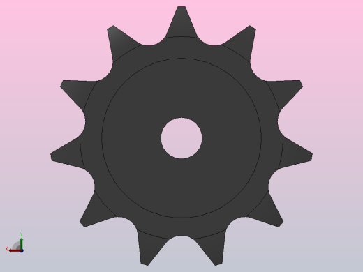 直孔链轮20B型_11-20B-1前视缩略图