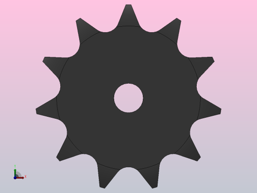 直孔链轮20B型_11-20B-1后视缩略图