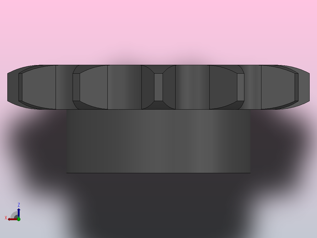 直孔链轮20B型_11-20B-1俯视图