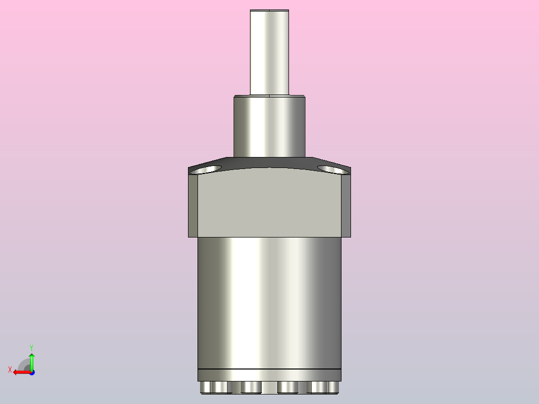 HTLA4001-2CR-P油压复动旋转夹紧器后视图