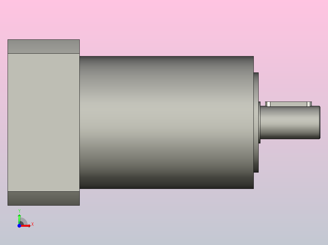 间隙减速器gearbox_gbx080016k_gbk_080_100_3_f前视图