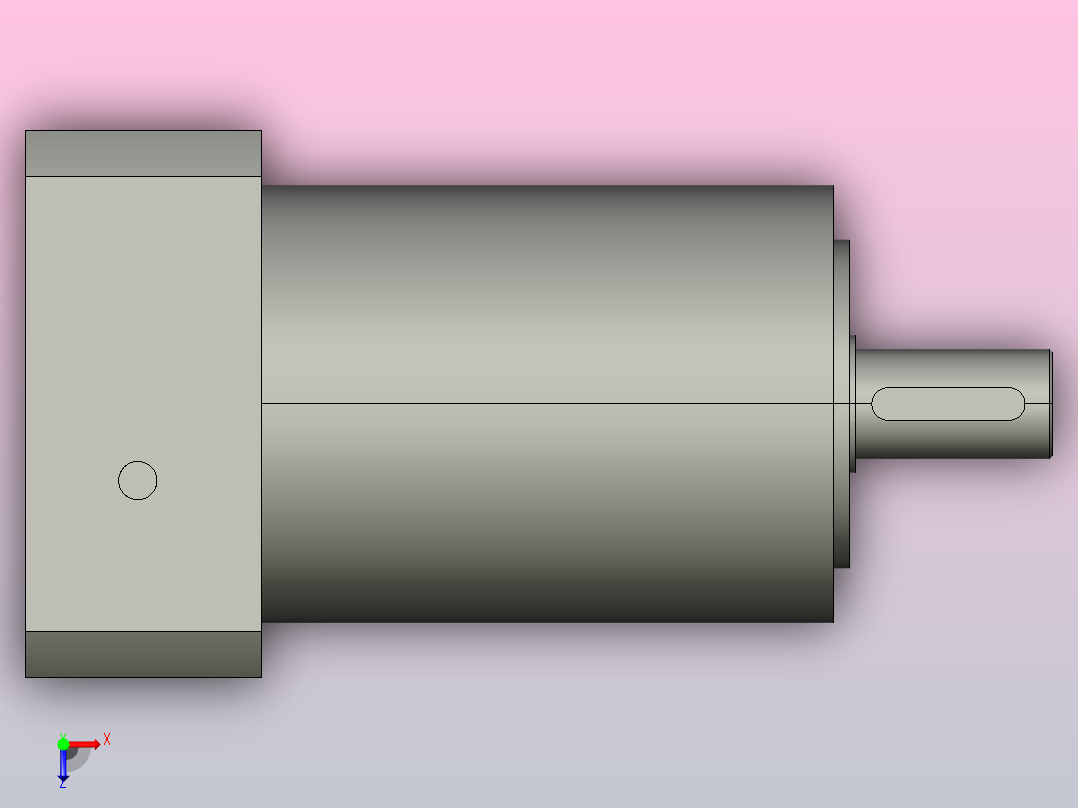 间隙减速器gearbox_gbx080016k_gbk_080_100_3_f俯视图
