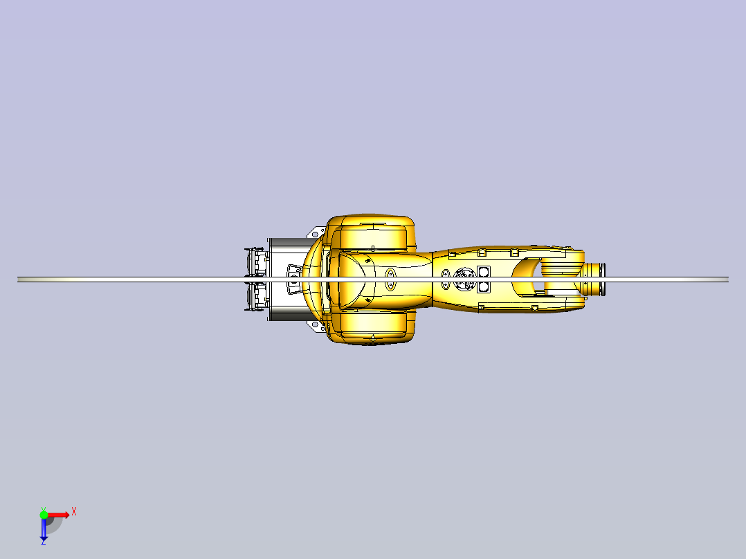 AIR6A  3D模型俯视图
