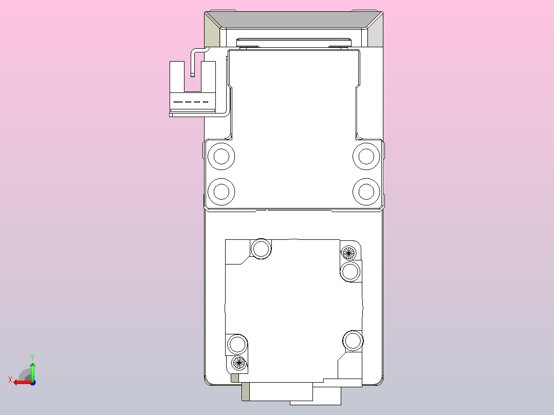 滚珠丝杠直线轴内置导轨TPA-GCR-50-1210C-L550-MP-M10-N3后视图