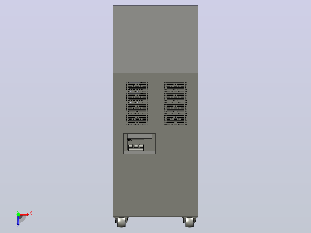 TNS1-6自动交流稳压器三维模型202012俯视图