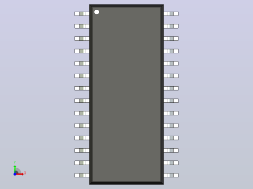 106x SOIC 封装（小外形集成电路）SOIC127P1047X264-28N前视缩略图