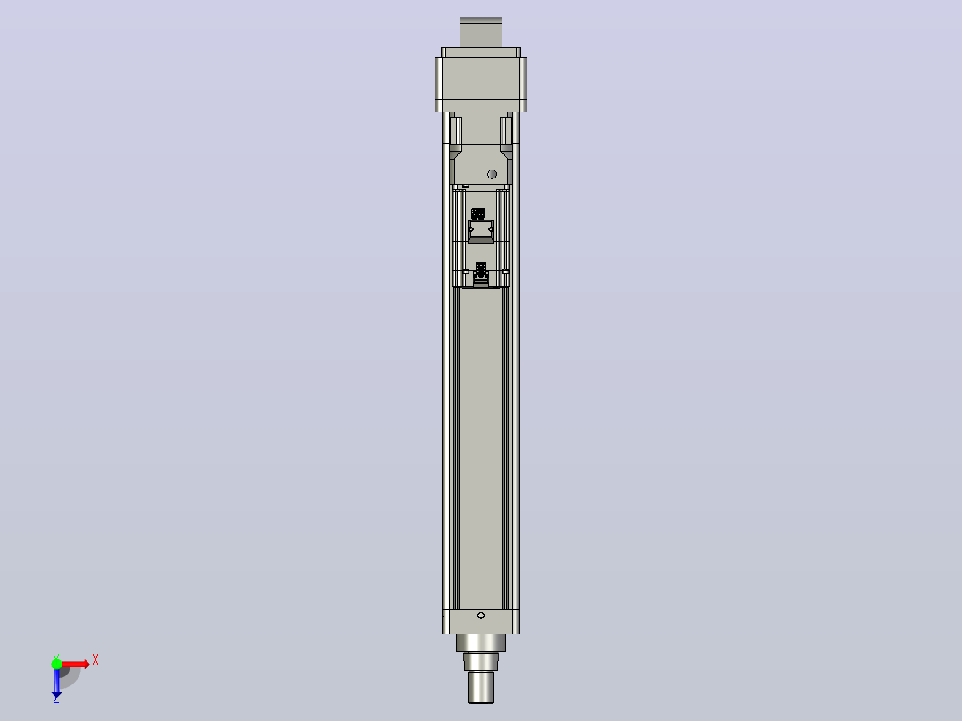 轻载电动缸TPA-ESR100-3210C-L500-MR-CA-W-P75-JX-C3俯视图
