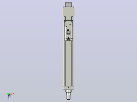 轻载电动缸TPA-ESR100-3210C-L500-MR-CA-W-P75-JX-C3俯视缩略图
