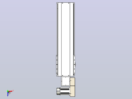 皮带直线轴半封闭可选导轨TPA-HNB-220D-176-L500-MR-C-P1K-N3俯视缩略图