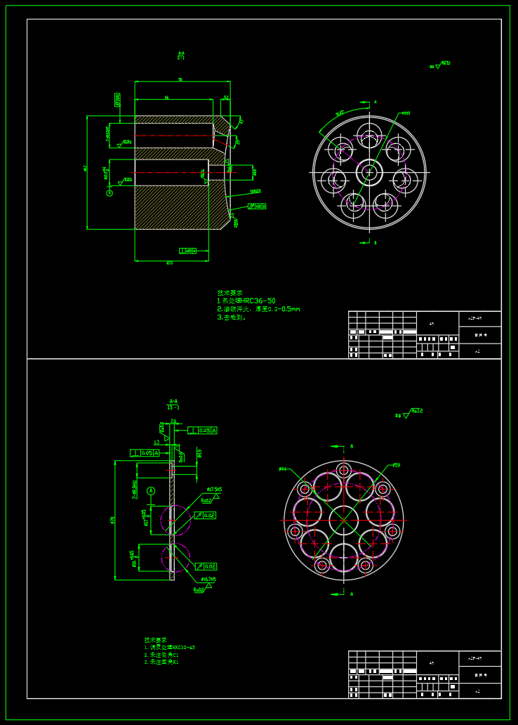A2F-45斜轴式轴向定量柱塞泵(CAD+说明书)