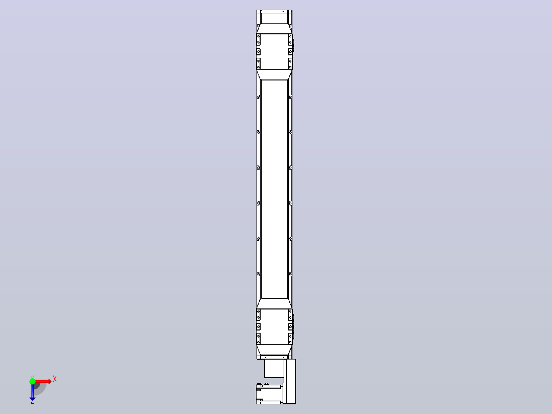 皮带直线轴双滑块型TPA-GCBS-150-P80-L450-QR-M75-N3俯视图