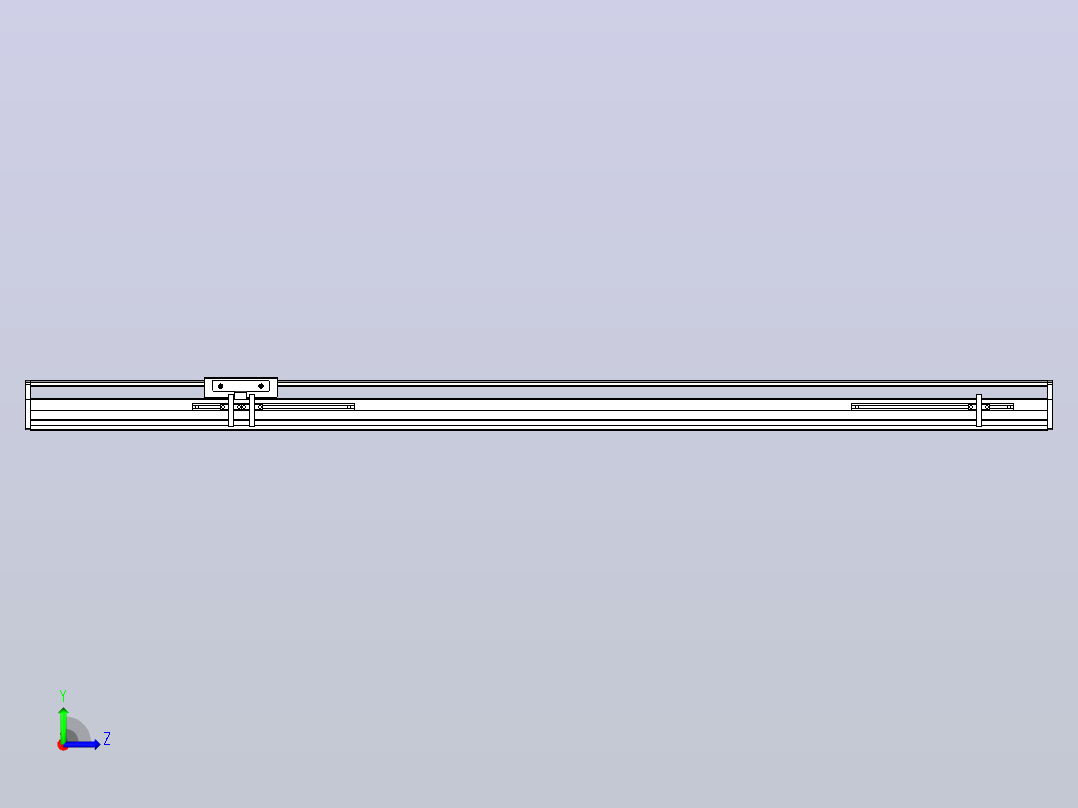 MTH10标准螺杆滑台[MTH10-L#-900-M-P10-C3]左视图