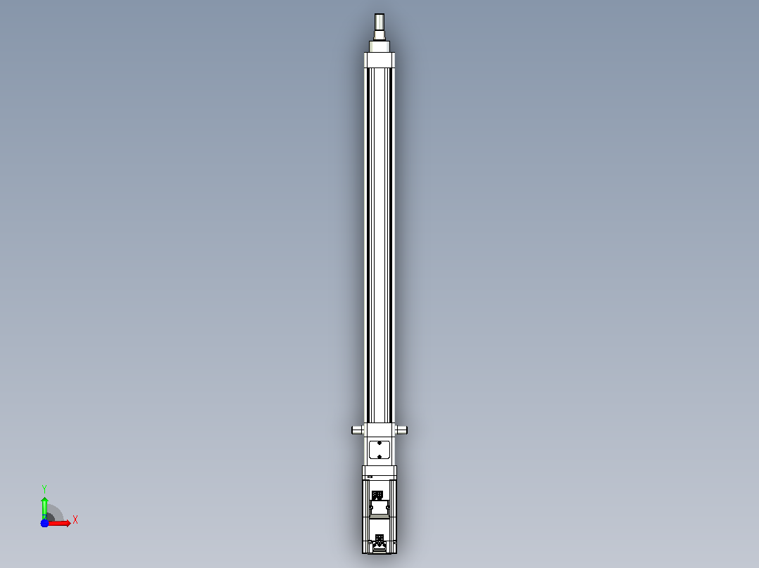 轻载电动缸TPA-ESR40-1210C-L500-M-TC-W-P40-C3前视图