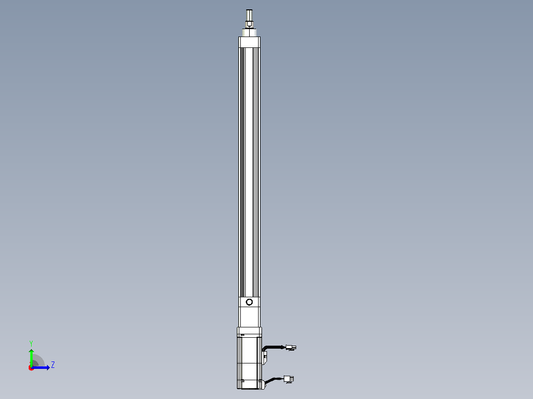 轻载电动缸TPA-ESR40-1210C-L500-M-TC-W-P40-C3左视图
