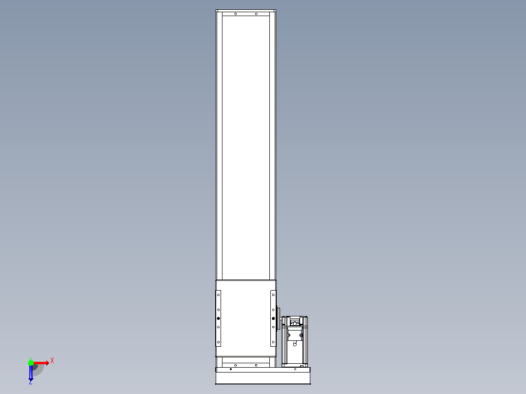 滚珠丝杠直线轴带导轨全封闭TPA-HCR-140D-2010C-L600-MR-C-P40-N3俯视图