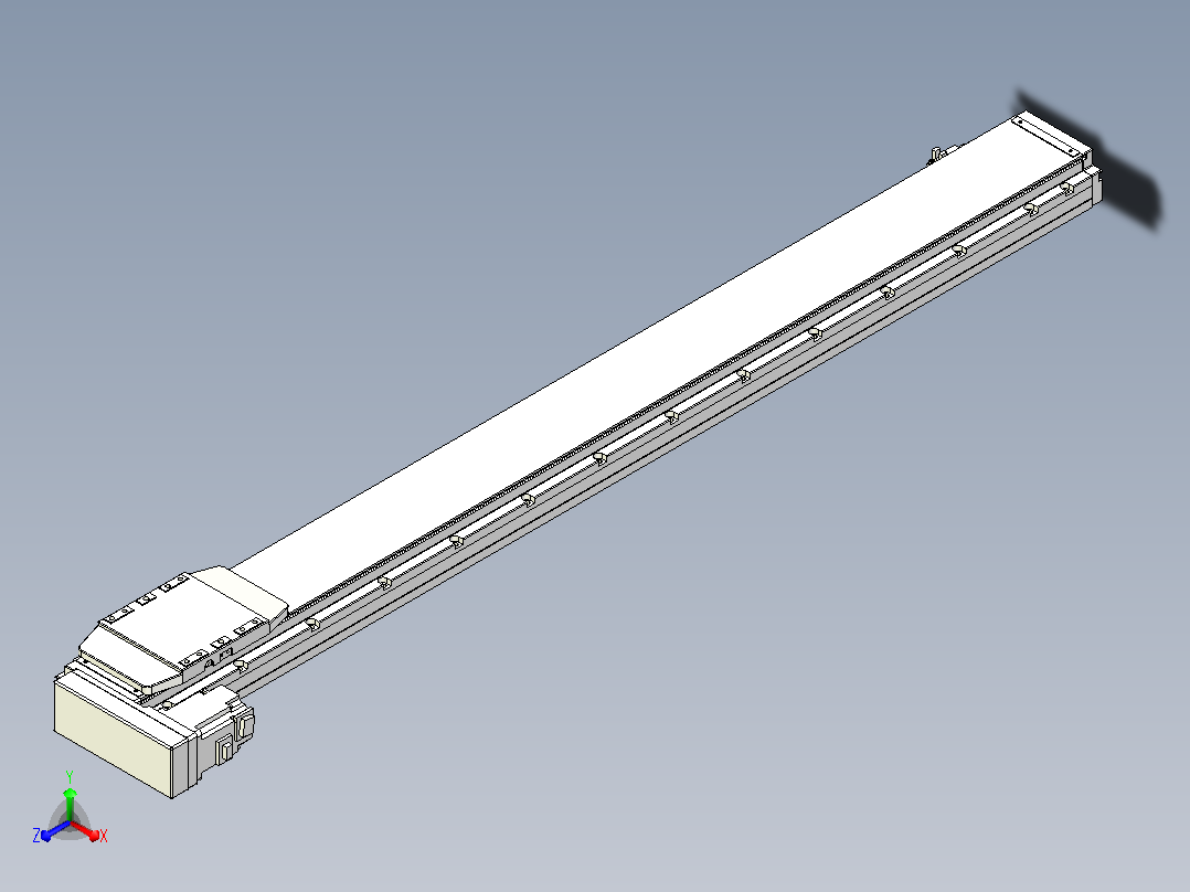 滚珠丝杠直线轴内置导轨TPA-GCR-120-1610C-L1100-ML-M40-N3主视图