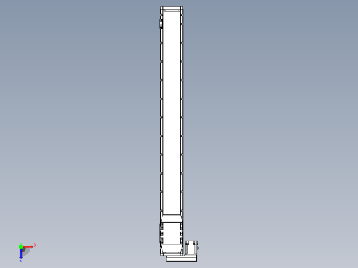 滚珠丝杠直线轴内置导轨TPA-GCR-120-1610C-L1100-ML-M40-N3俯视缩略图