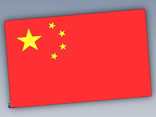 标准尺寸红旗
