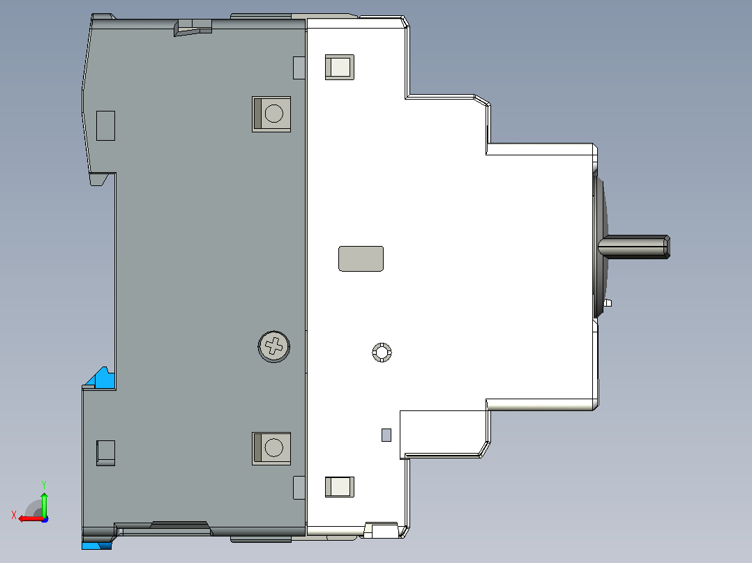 NS5-32交流电动机起动器三维模型202203后视图