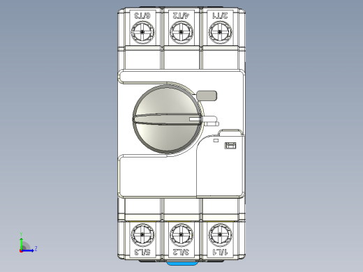 NS5-32交流电动机起动器三维模型202203左视缩略图