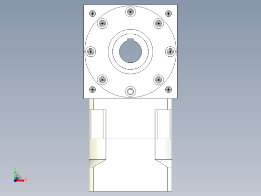 50PW210双孔 PLX180-L1 35-114.3-200-M12转向器前视缩略图