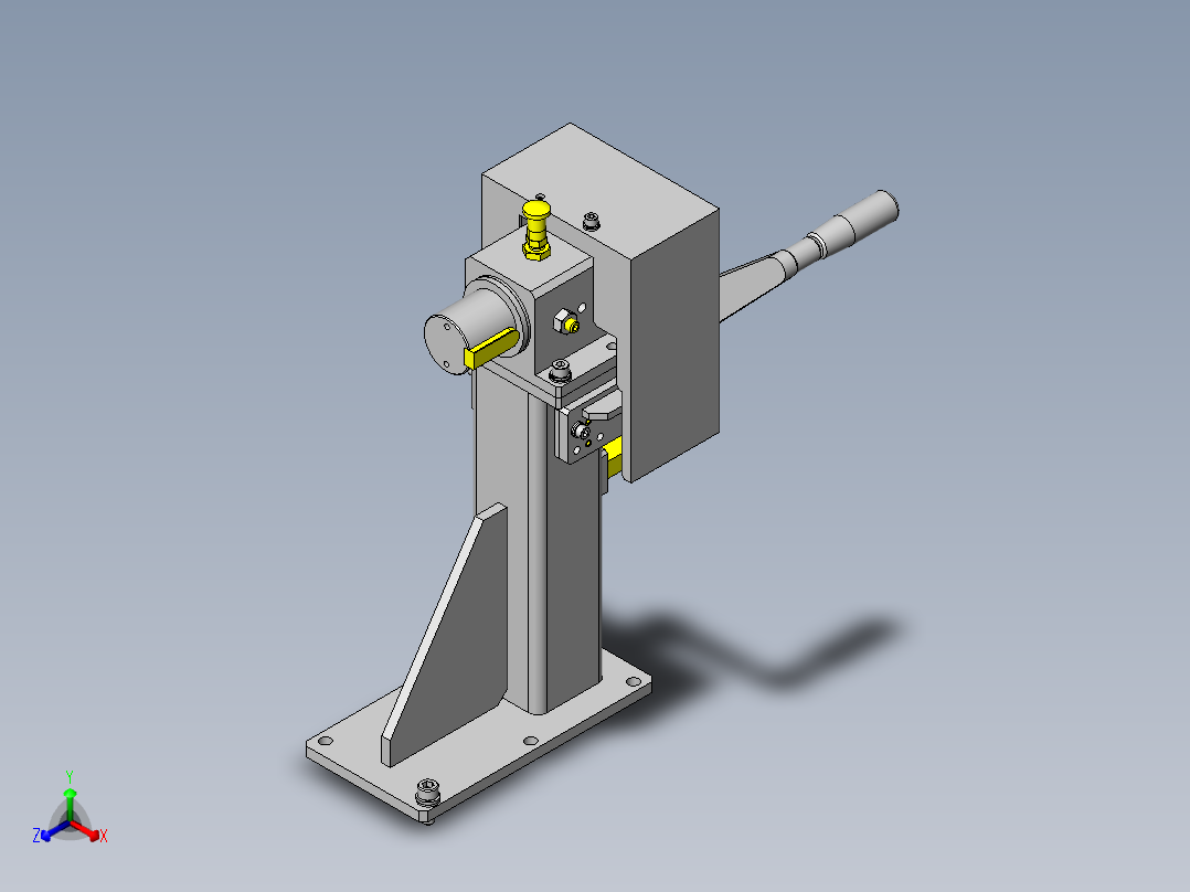 工件翻转夹具正等轴测图