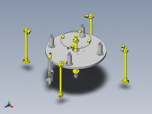 转车台原点锁定机构