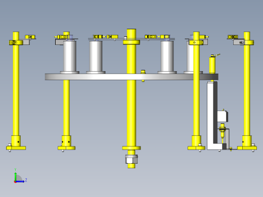 转车台原点锁定机构左视缩略图