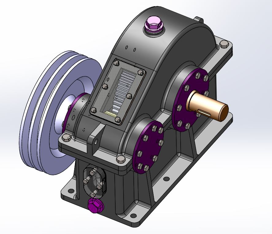 一级减速器减速箱