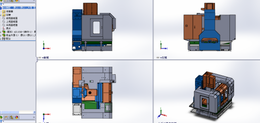 大型数控机床外壳罩 3D图纸钣金 机械设备3D模型 设计素材缩略图