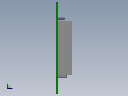 3D冷库库体装配图左视缩略图