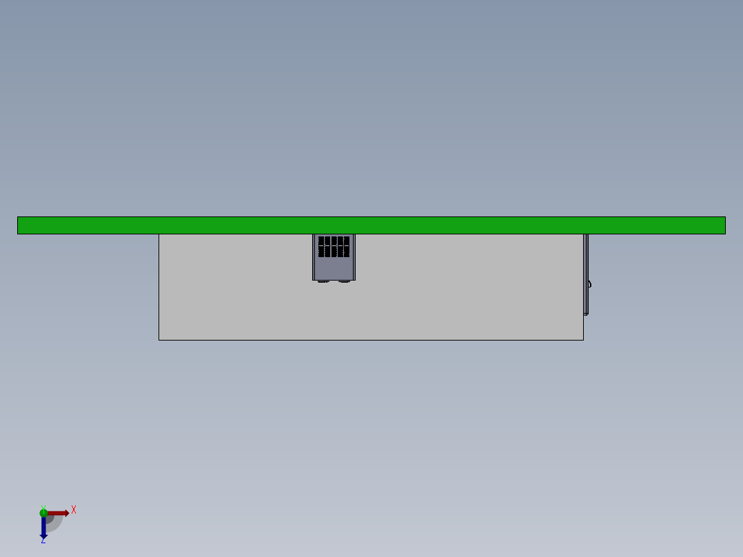 3D冷库库体装配图俯视图