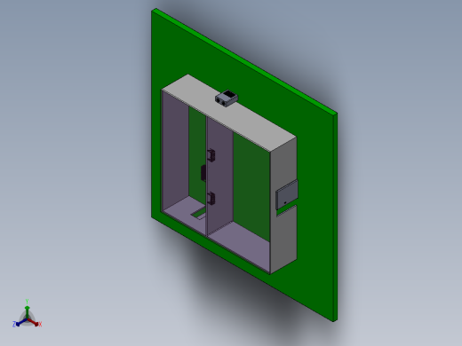 3D冷库库体装配图正等轴测缩略图