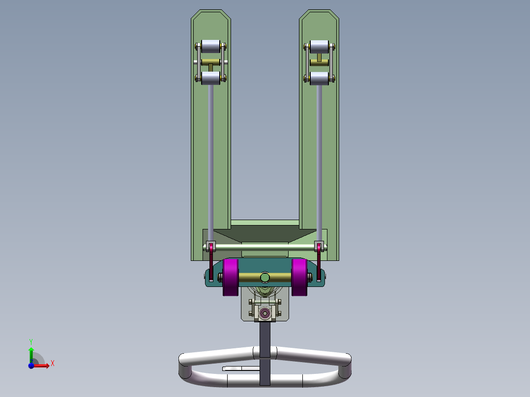 手动液压车的设计（全部结清）前视图