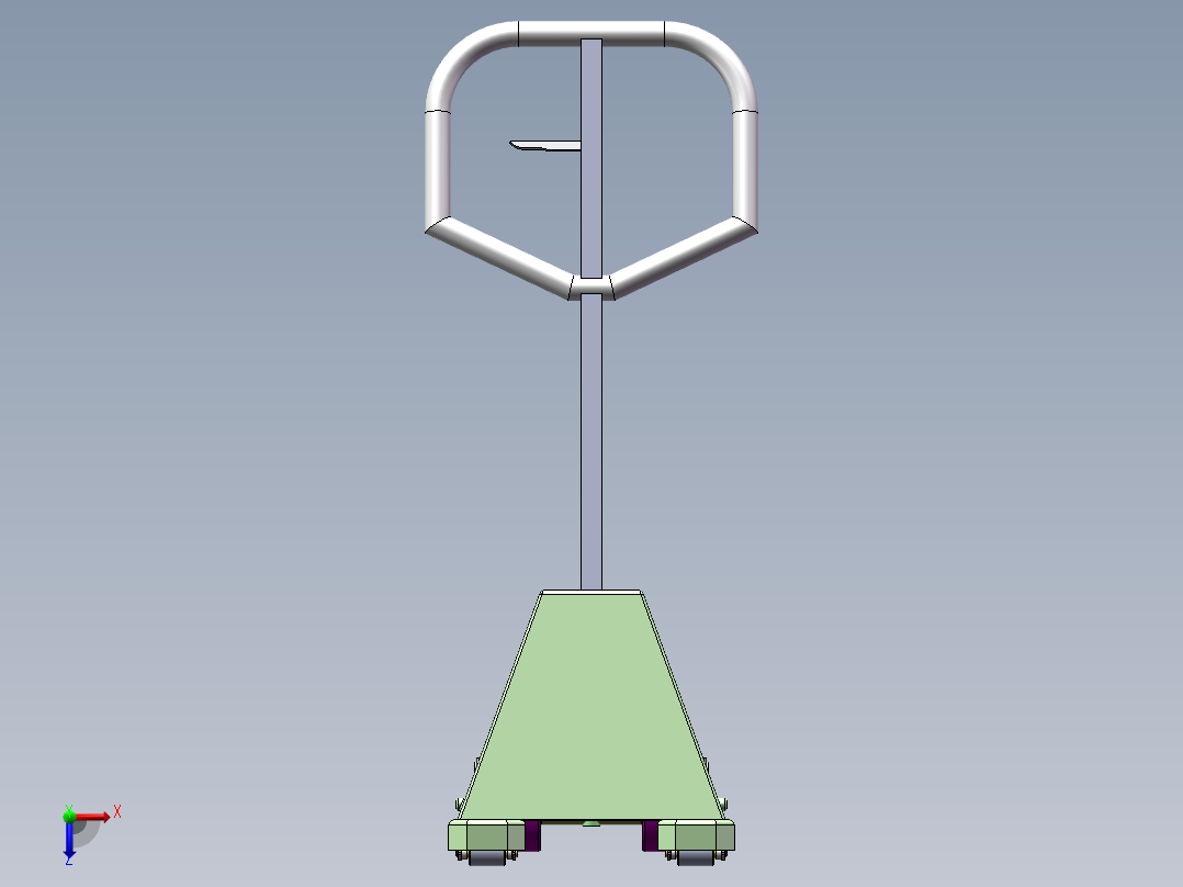 手动液压车的设计（全部结清）俯视图