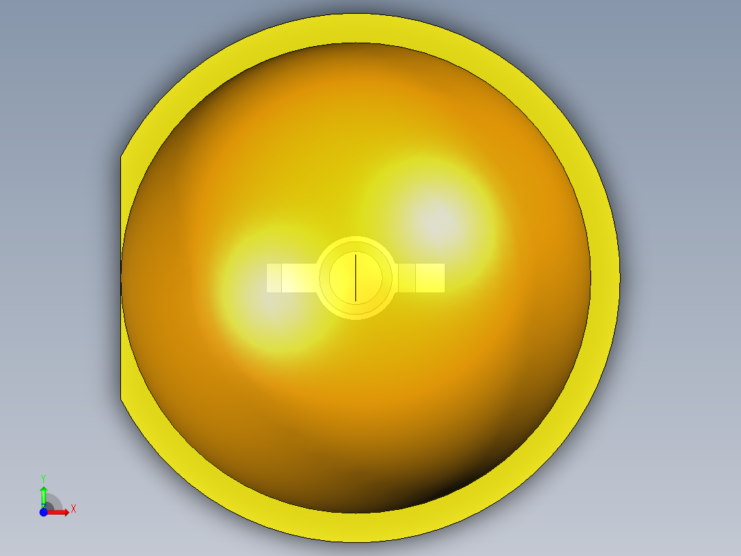 LED_Round_Amber_D8.0mm前视图
