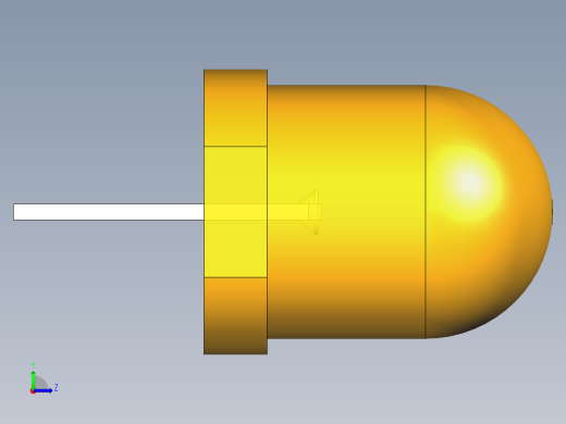 LED_Round_Amber_D8.0mm左视缩略图