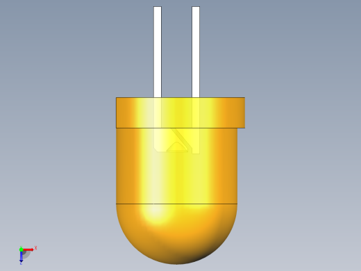 LED_Round_Amber_D8.0mm俯视缩略图
