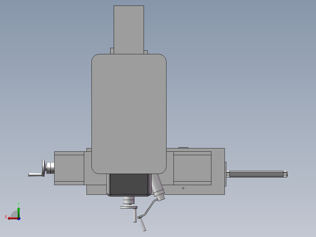 自动送料加工机床后视图
