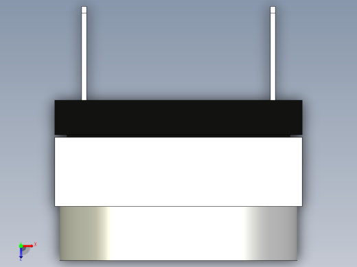 带8个位置的旋转开关，通孔型俯视缩略图