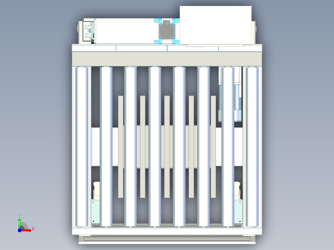 自动升降台前视图