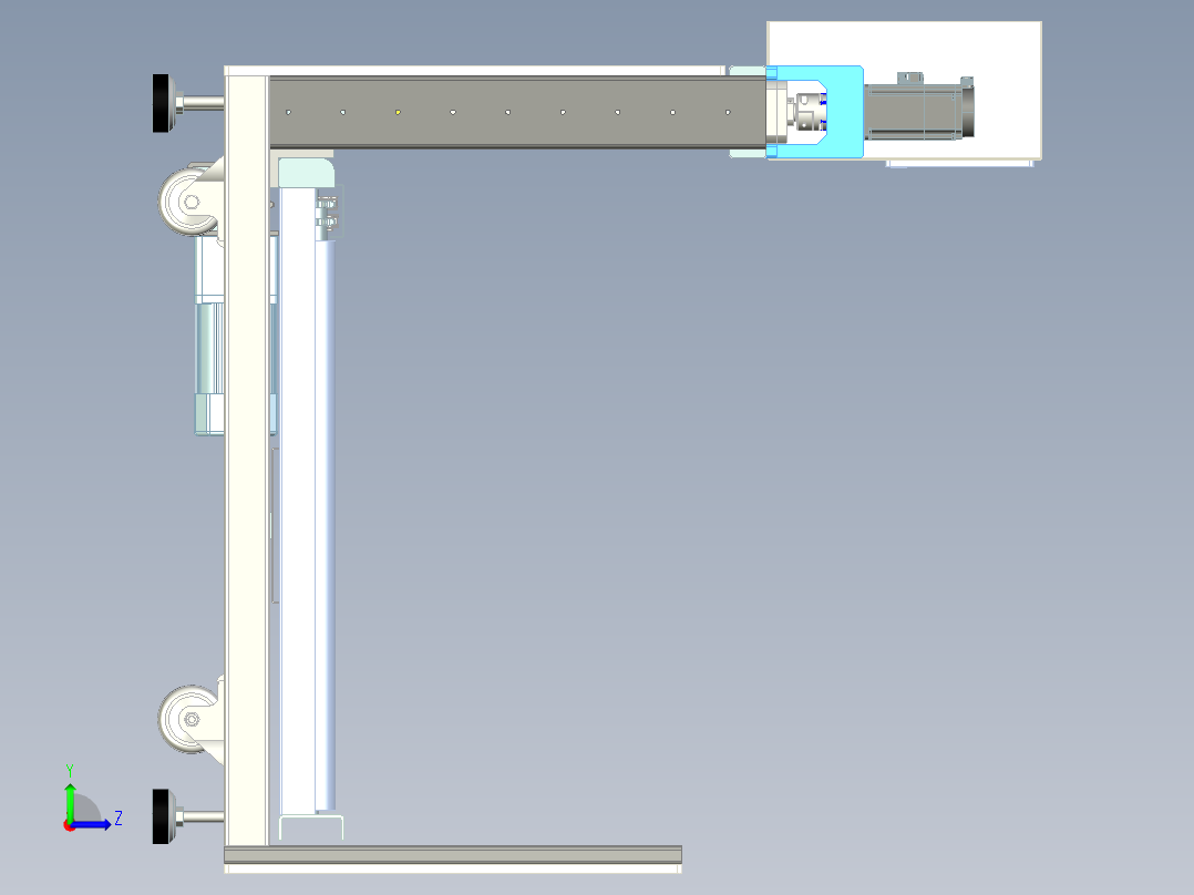 自动升降台左视图