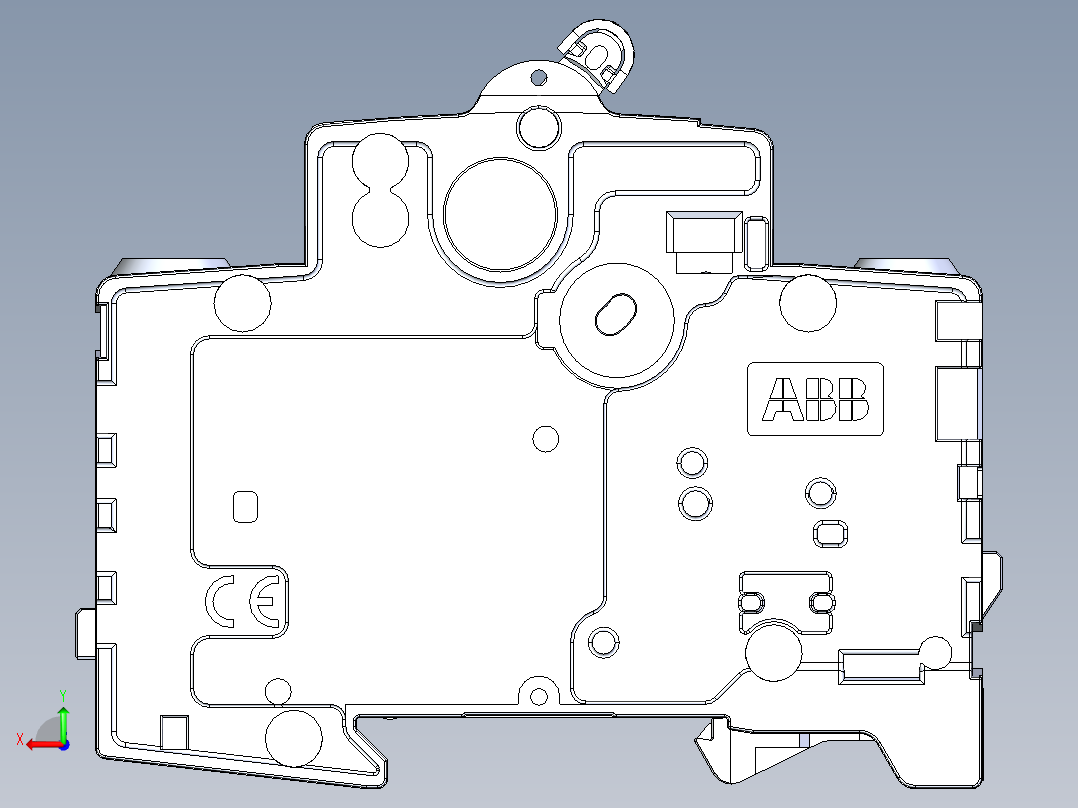 ABB断路器后视图