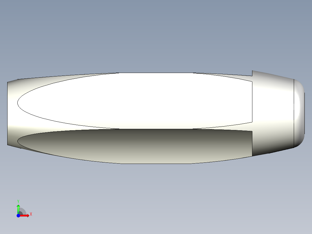 人體工學把手(軟性塑膠)EGH-SOFT-3D多系列多零件图纸模型前视图