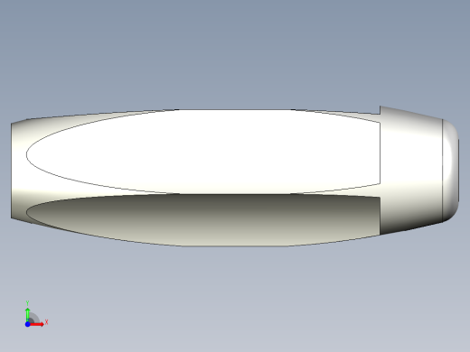 人體工學把手(軟性塑膠)EGH-SOFT-3D多系列多零件图纸模型前视缩略图